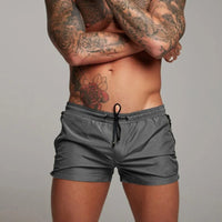 Quick-Drying Swim Shorts for Men | Aqua Di Man Stretch Shorts-Dark Grey-S-State of Style