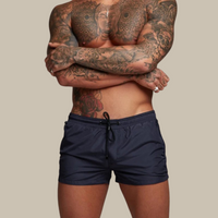 Quick-Drying Swim Shorts for Men | Aqua Di Man Stretch Shorts-Marine-S-State of Style