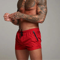 Quick-Drying Swim Shorts for Men | Aqua Di Man Stretch Shorts-Red-S-State of Style