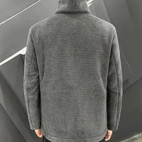 Quilted fleece jacket with a stand-up collar - Arden-Brown without a pocket-M-State of Style