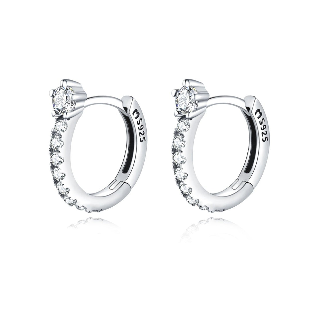 Radiant Hoop Earrings - Livia-Silver-State of Style