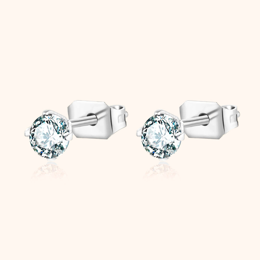 Radiant Mini Earrings – Mila-3 mm-Silver-State of Style