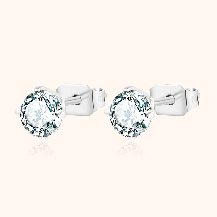 Radiant Mini Earrings – Mila-5 mm-Silver-State of Style