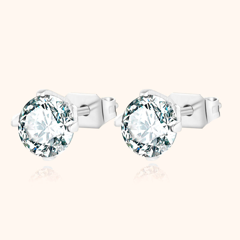 Radiant Mini Earrings – Mila-6 mm-Silver-State of Style