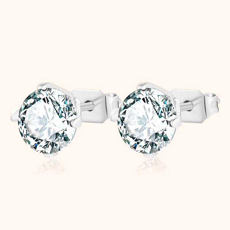 Radiant Mini Earrings – Mila-7 mm-Silver-State of Style