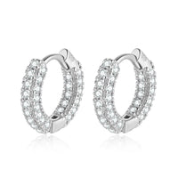 Radiant Zirconia Earrings - Elara-Silver-State of Style