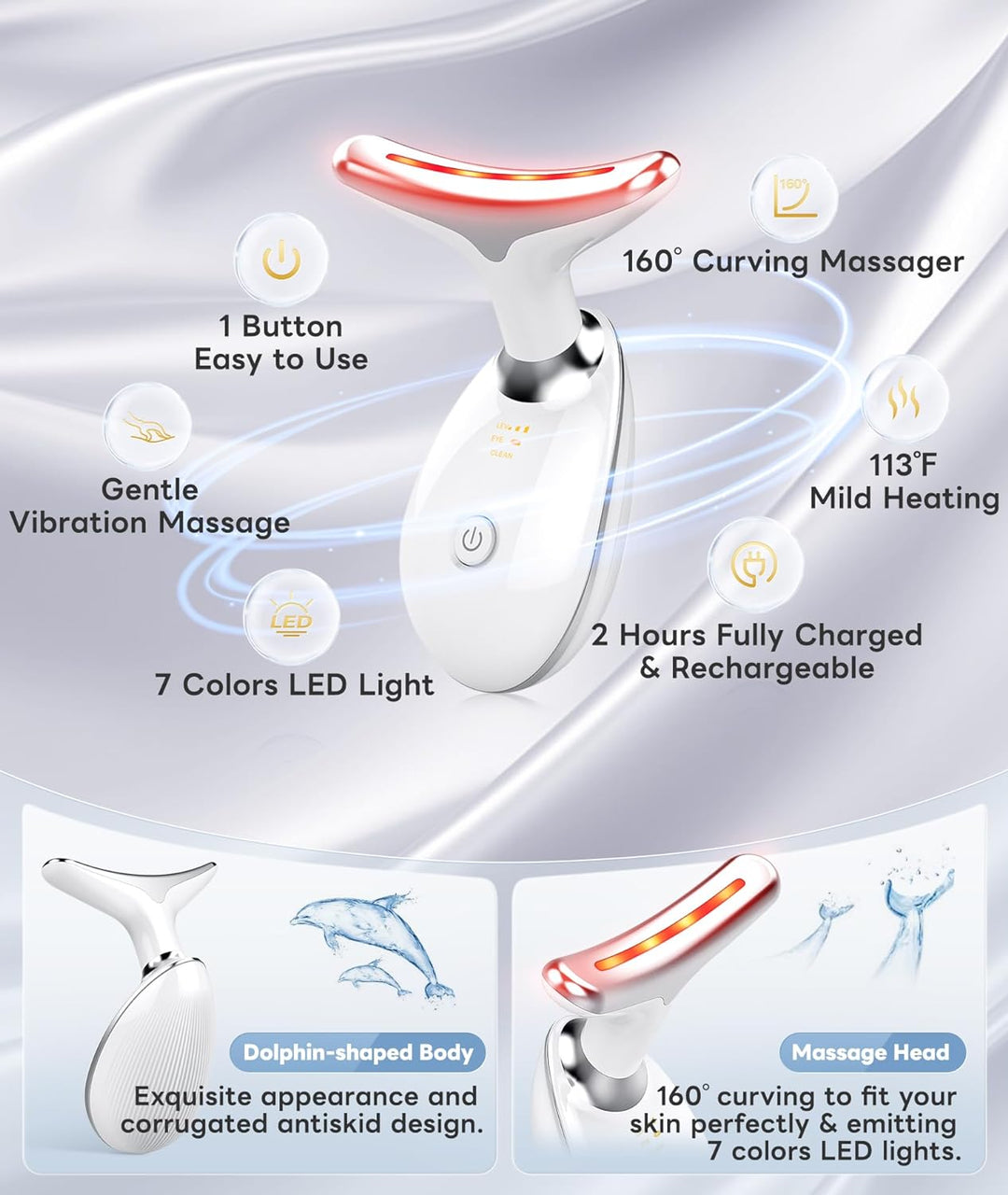 RadiantGlow 7-Colour Facial Massager-State of Style