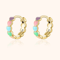 Rainbow Love Earrings - Celestina-Gold-State of Style