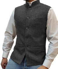 Raphael Traditional Vest – Vintage-Inspired Waistcoat with Tailored Fit-Grey-XS-State of Style