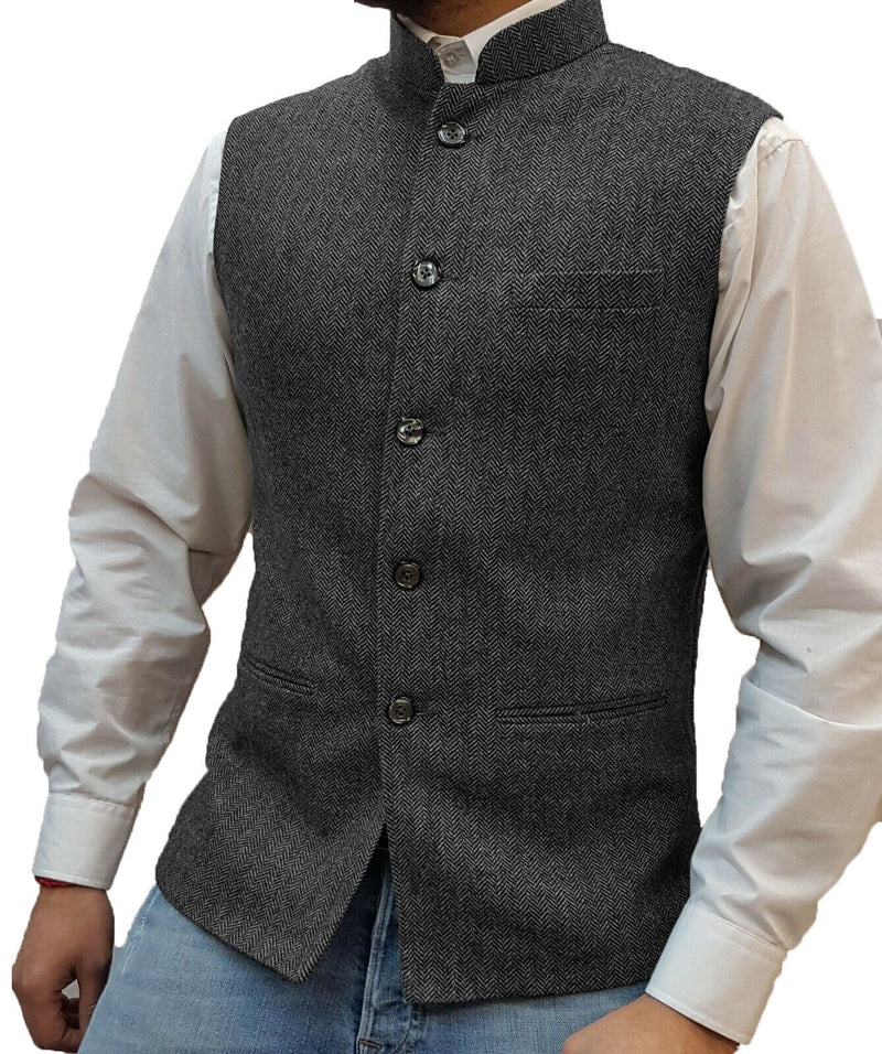 Raphael Traditional Vest – Vintage-Inspired Waistcoat with Tailored Fit-Grey-XS-State of Style
