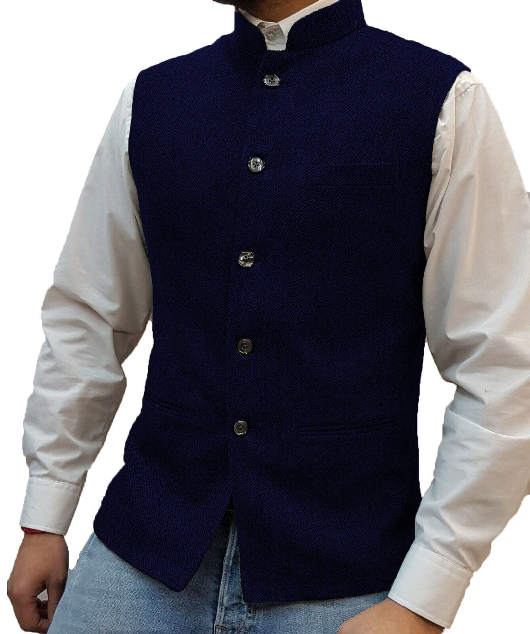Raphael Traditional Vest – Vintage-Inspired Waistcoat with Tailored Fit-Navy Blue-XS-State of Style