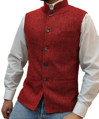 Raphael Traditional Vest – Vintage-Inspired Waistcoat with Tailored Fit-Red-XS-State of Style