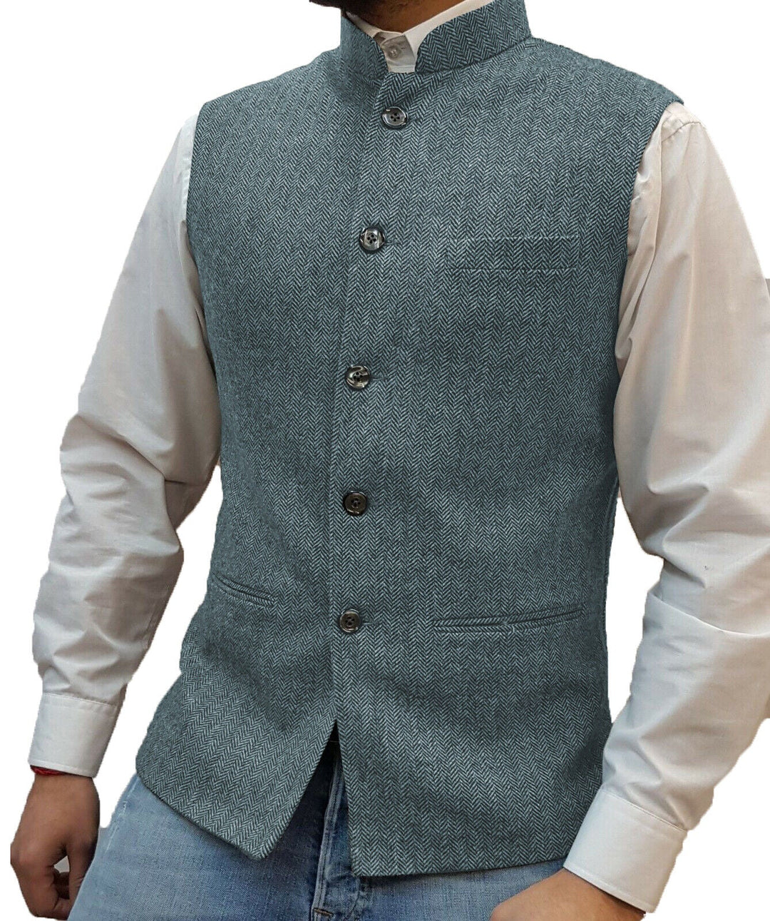 Raphael Traditional Vest – Vintage-Inspired Waistcoat with Tailored Fit-Sky Blue-XS-State of Style