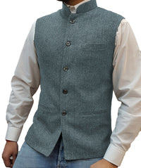 Raphael Traditional Vest – Vintage-Inspired Waistcoat with Tailored Fit-Sky Blue-XS-State of Style