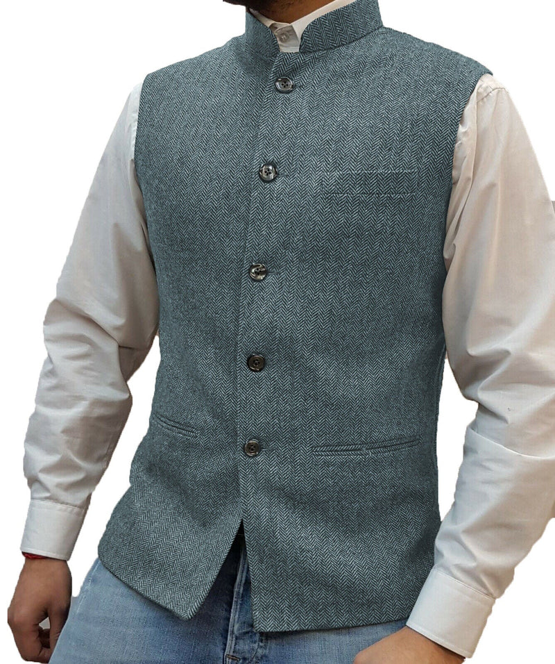 Raphael Traditional Vest – Vintage-Inspired Waistcoat with Tailored Fit-Sky Blue-XS-State of Style