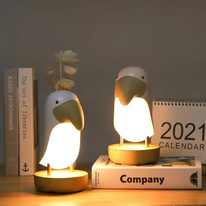 Rechargeable Bird Nightlight - PeckLight-White-State of Style