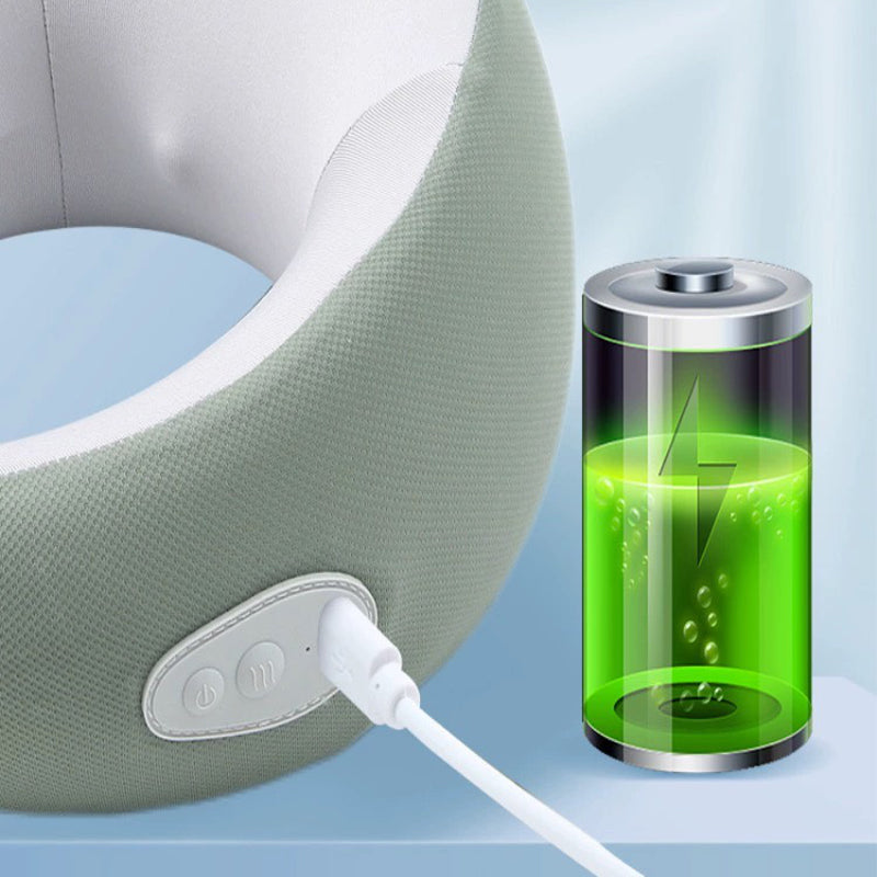 Rechargeable Heating Cushion with Neck Massage - CozyTherm-Dark Blue-State of Style