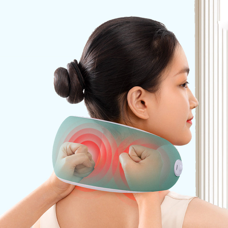 Rechargeable Heating Cushion with Neck Massage - CozyTherm-Dark Blue-State of Style