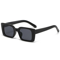 Rectangular Retro Sunglasses – Bold & Stylish UV Protection-BLACK GREY-State of Style