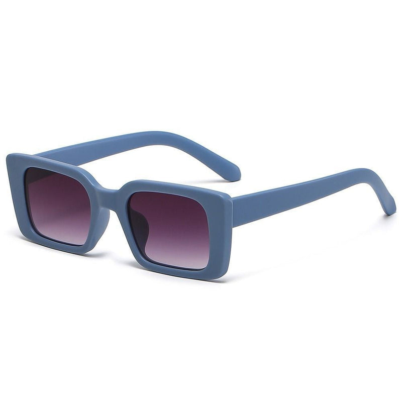 Rectangular Retro Sunglasses – Bold & Stylish UV Protection-BLUE GRAY GRADIENT-State of Style