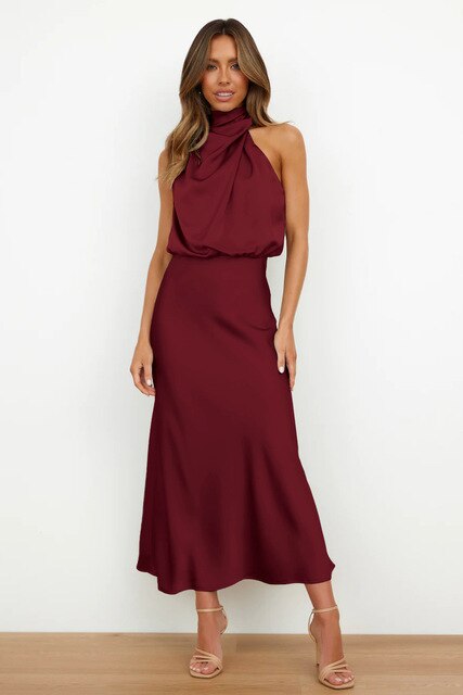 Refined Cocktail Dress - Livia-Bordeaux-S-State of Style
