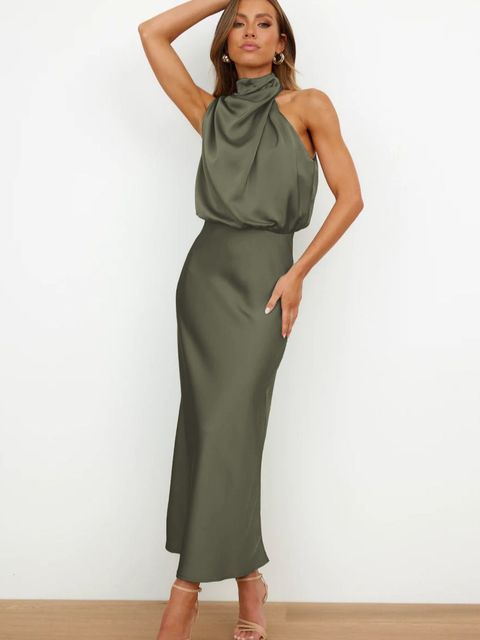 Refined Cocktail Dress - Livia-Green-S-State of Style