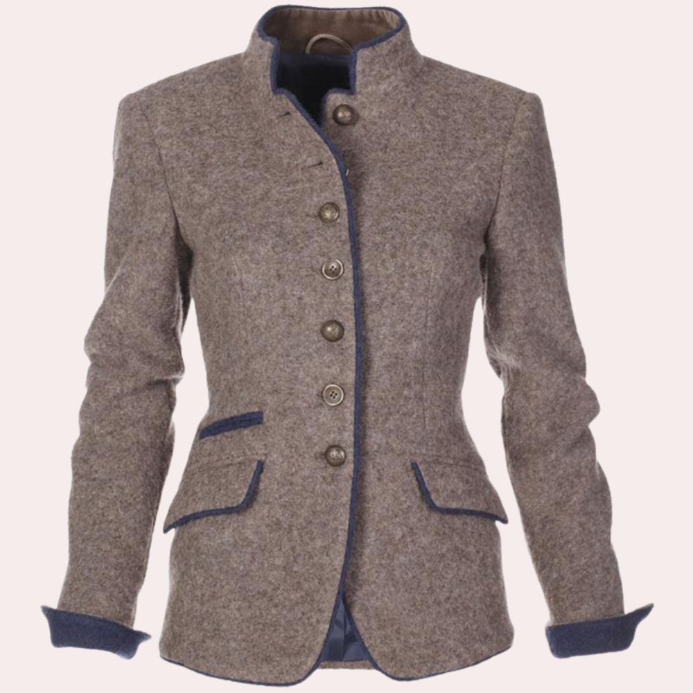 Refined Ladies Blazer - Elara-Brown-XS-State of Style