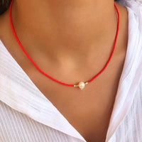 Refined Pearl Necklace (Buy 1 Get 1 Free) - Luxury Pearl-Turquoise + black (1+1 free)-State of Style