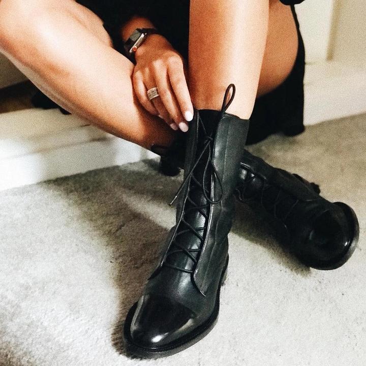 Refined Women's High Boots - Liana-Black-4-State of Style