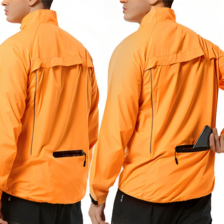 Reflective Cycling Jacket for Men - ReflectoRide-Black-M-State of Style