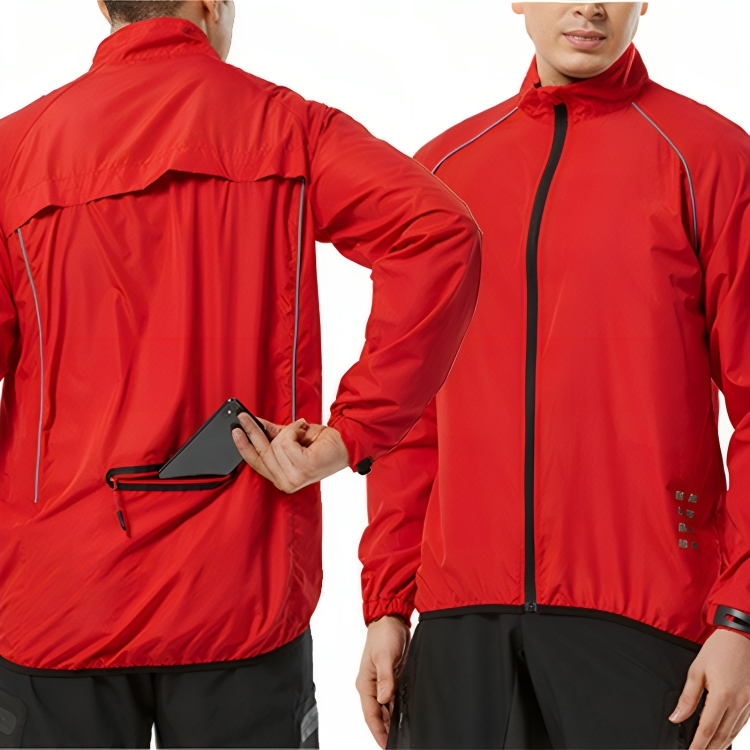 Reflective Cycling Jacket for Men - ReflectoRide-Black-M-State of Style