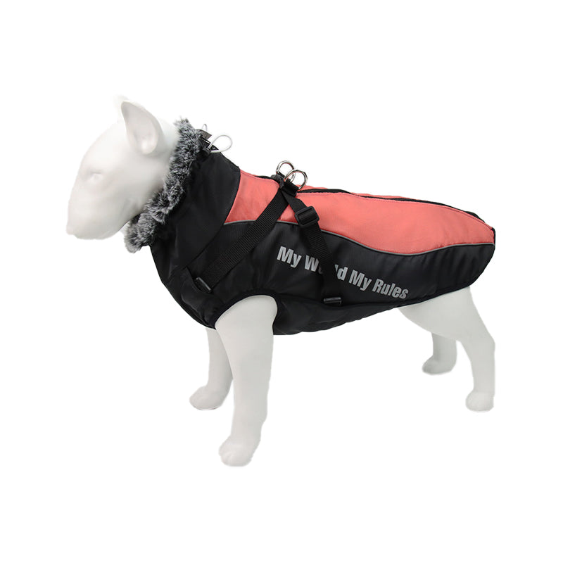 Reflective Dog Jacket with Harness - GlowPaw™-Grey-S-State of Style