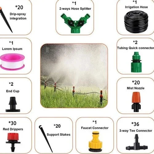 Refreshing Irrigation System - AquaCool-5M (5 sprinklers)-State of Style