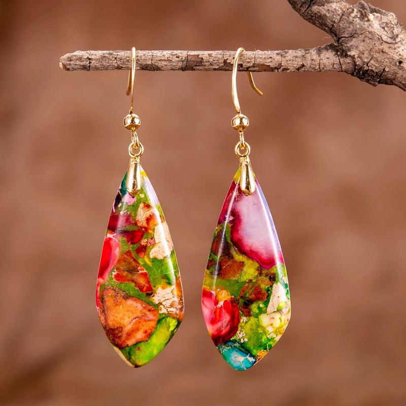 Regalite Jasper Earrings - Serenelle-State of Style