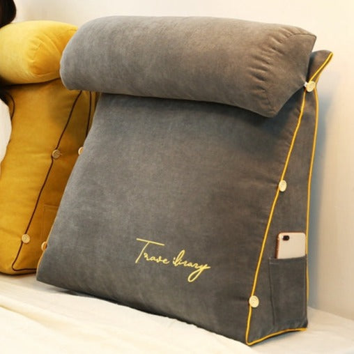 RelaxBack Triangle Back Support Cushion-Charcoal-State of Style