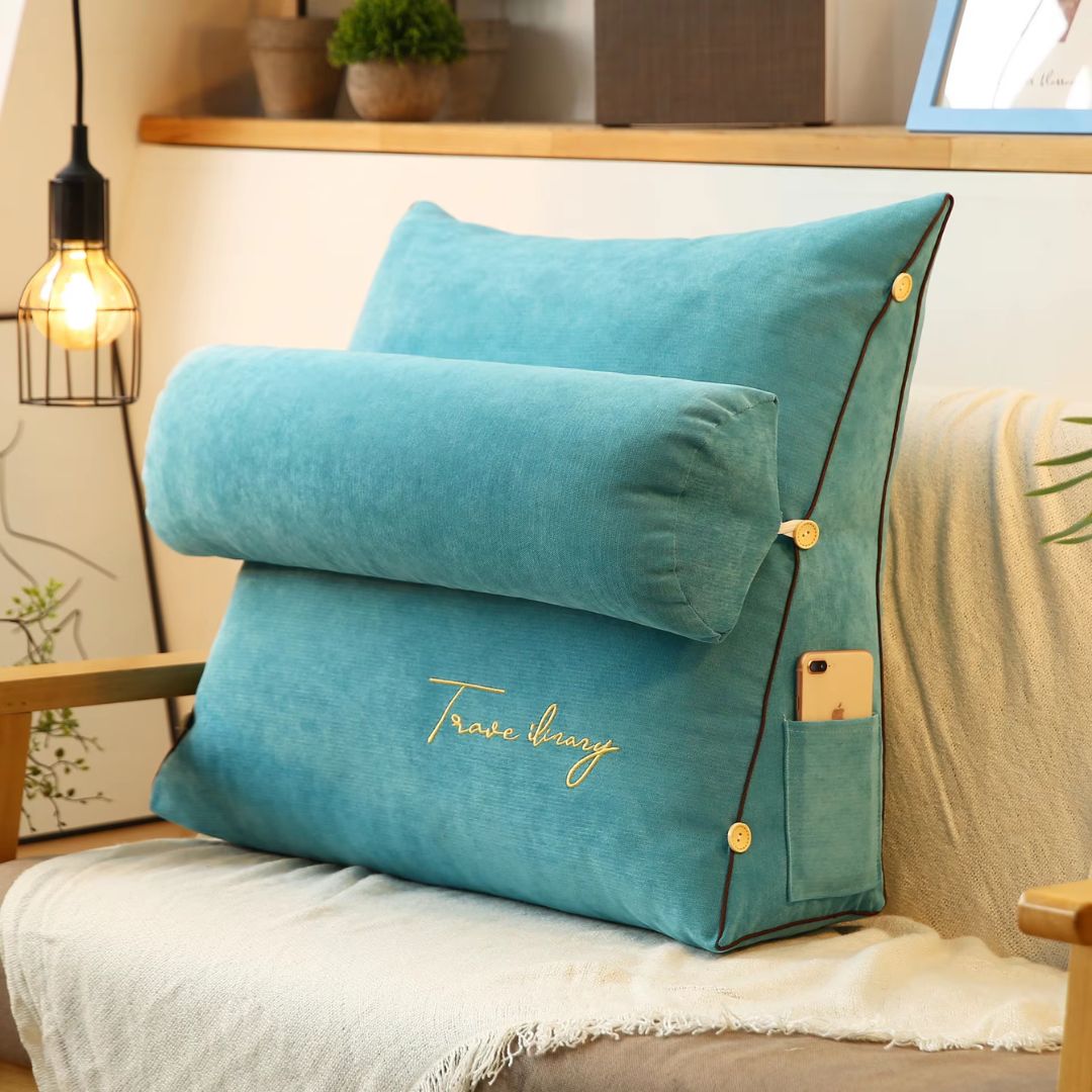 RelaxBack Triangle Back Support Cushion-Green-State of Style