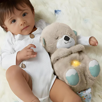 Soothing plush cuddly toy with breathing rhythm and sleep sounds – Snoozie