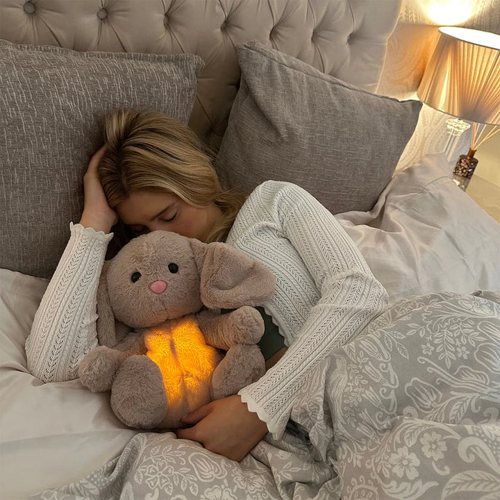 Soothing plush cuddly toy with breathing rhythm and sleep sounds – Snoozie