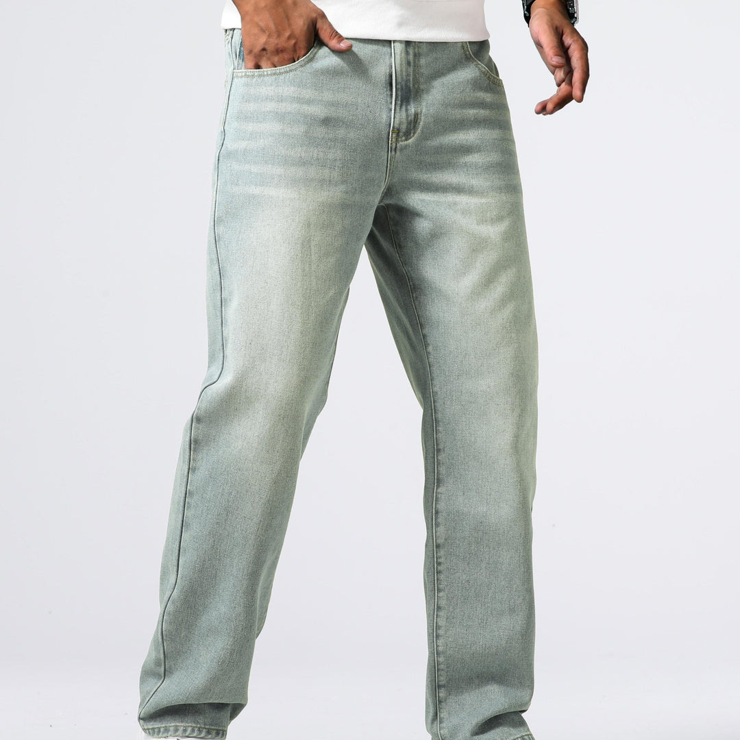 Relaxed Fit Regular Men's Jeans - Lucas-Azure-30-State of Style