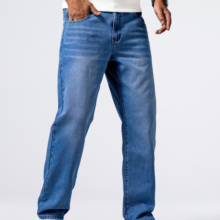 Relaxed Fit Regular Men's Jeans - Lucas-Blue-30-State of Style