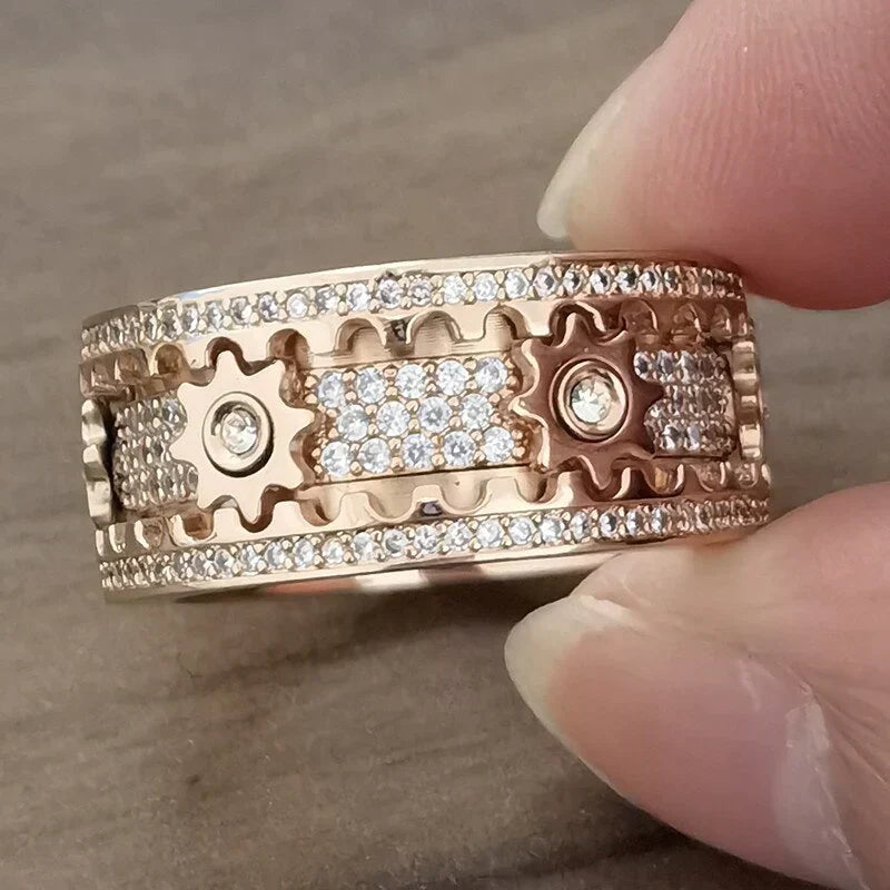 Relaxing Spinner - Spinfinity-Rose Gold-17.4mm-State of Style