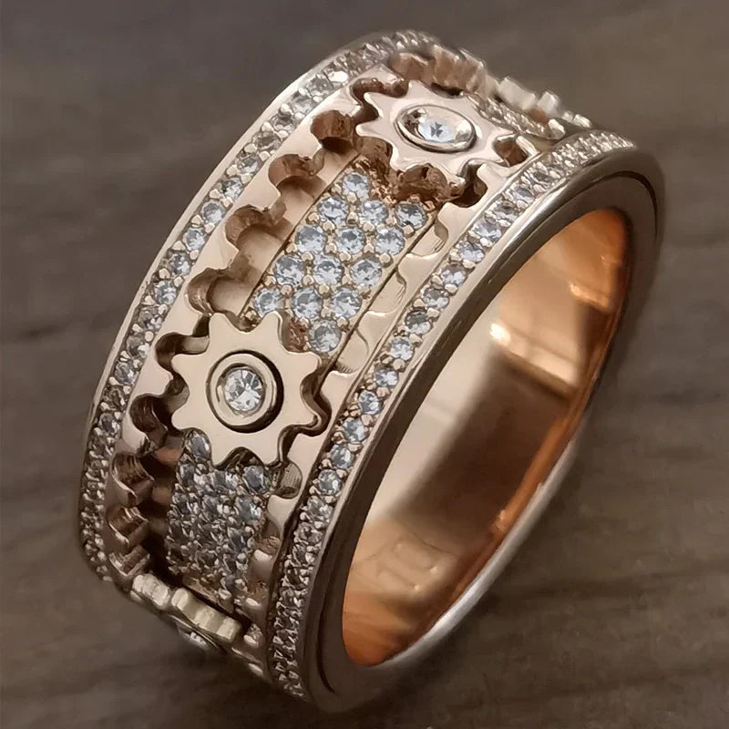 Relaxing Spinner - Spinfinity-Rose Gold-17.4mm-State of Style