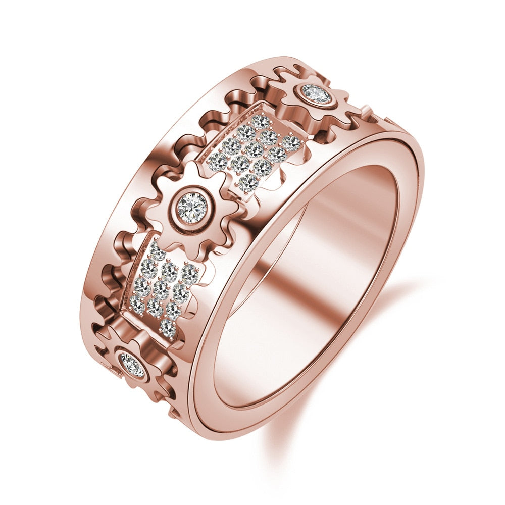Relaxing Spinner - Spinfinity-Rose Gold-17.4mm-State of Style
