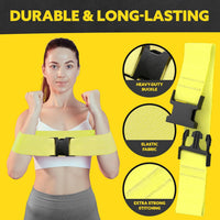 Resistance Bands for Exercises – Set of 5-Multicoloured with Buckle-State of Style