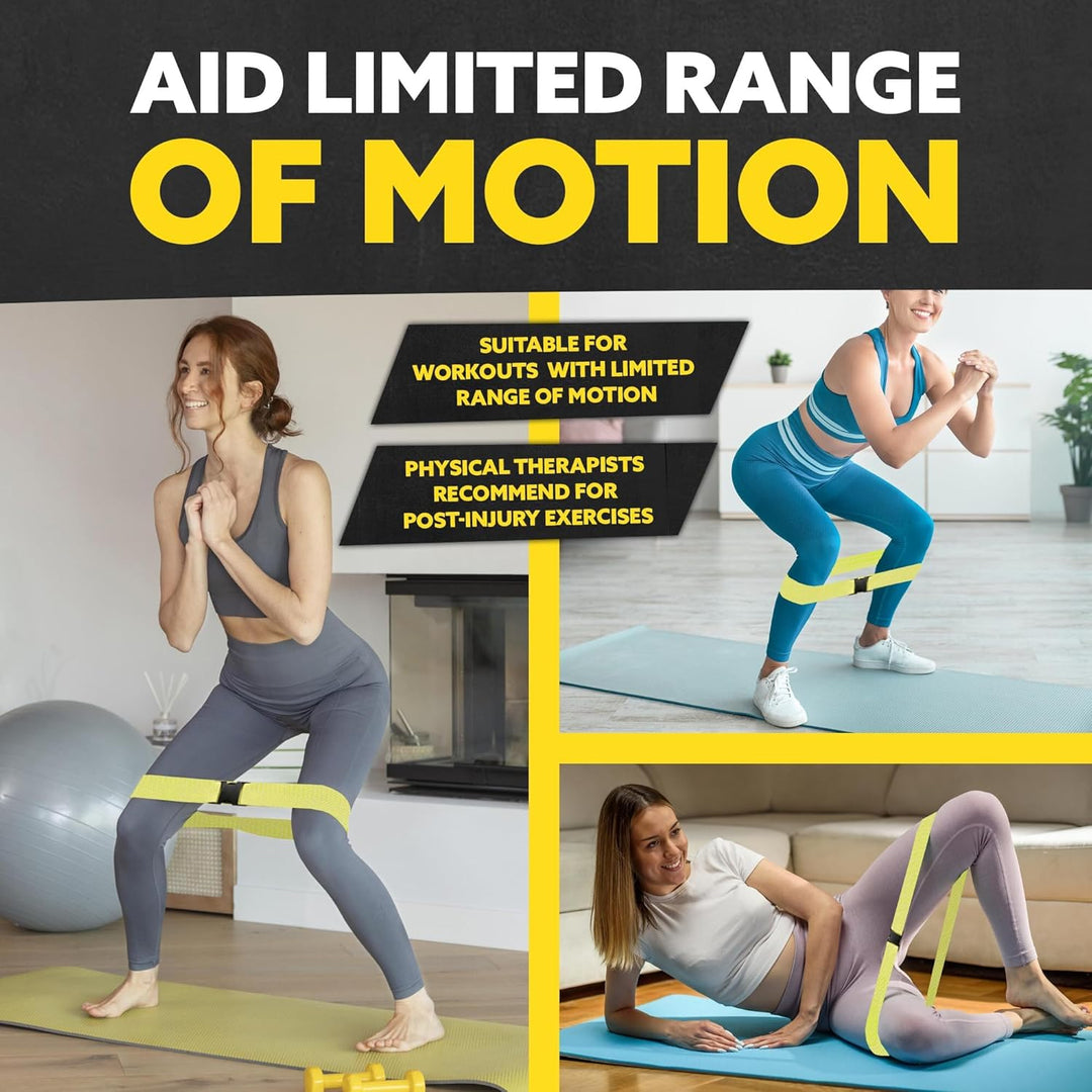 Resistance Bands for Exercises – Set of 5-Multicoloured with Buckle-State of Style