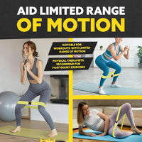 Resistance Bands for Exercises – Set of 5-Multicoloured with Buckle-State of Style