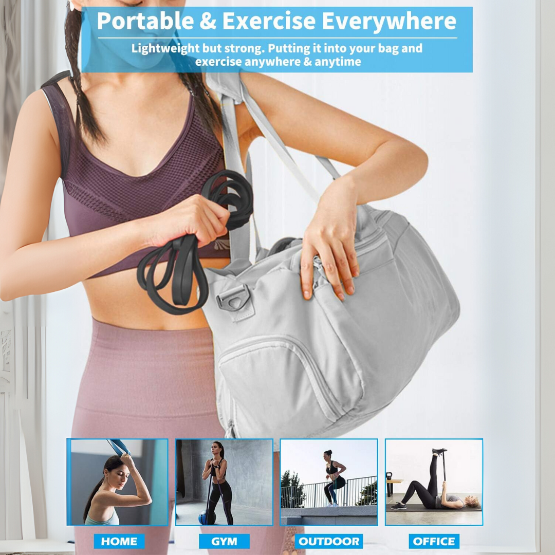 Resistance Bands Set for Pull-Up Assistance and Workouts-Black-State of Style