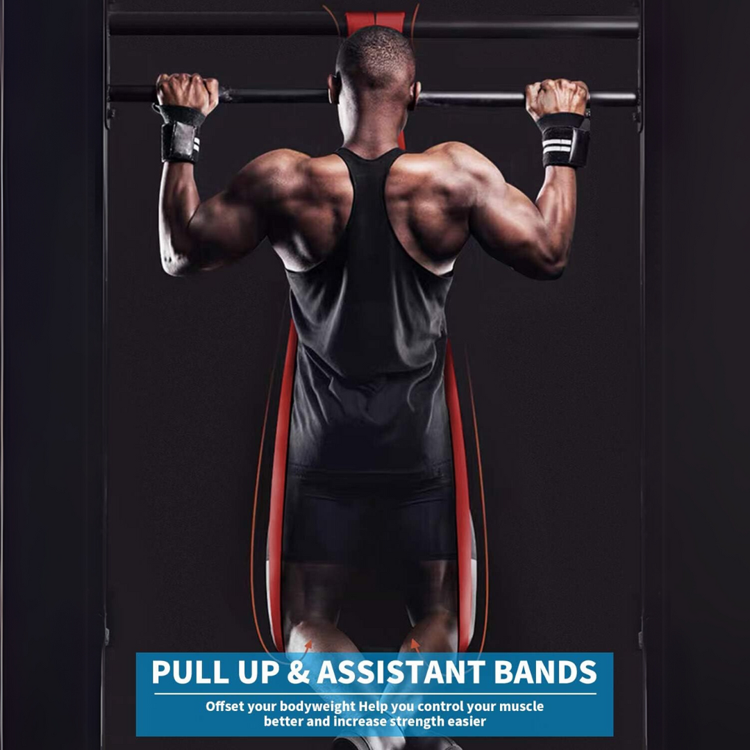 Resistance Bands Set for Pull-Up Assistance and Workouts-Black-State of Style