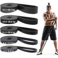Resistance Pull-Up Assistance Bands Set-Black-State of Style