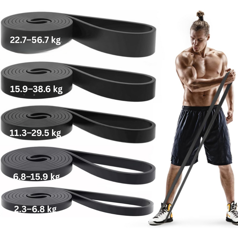 Resistance Pull-Up Assistance Bands Set-Black-State of Style